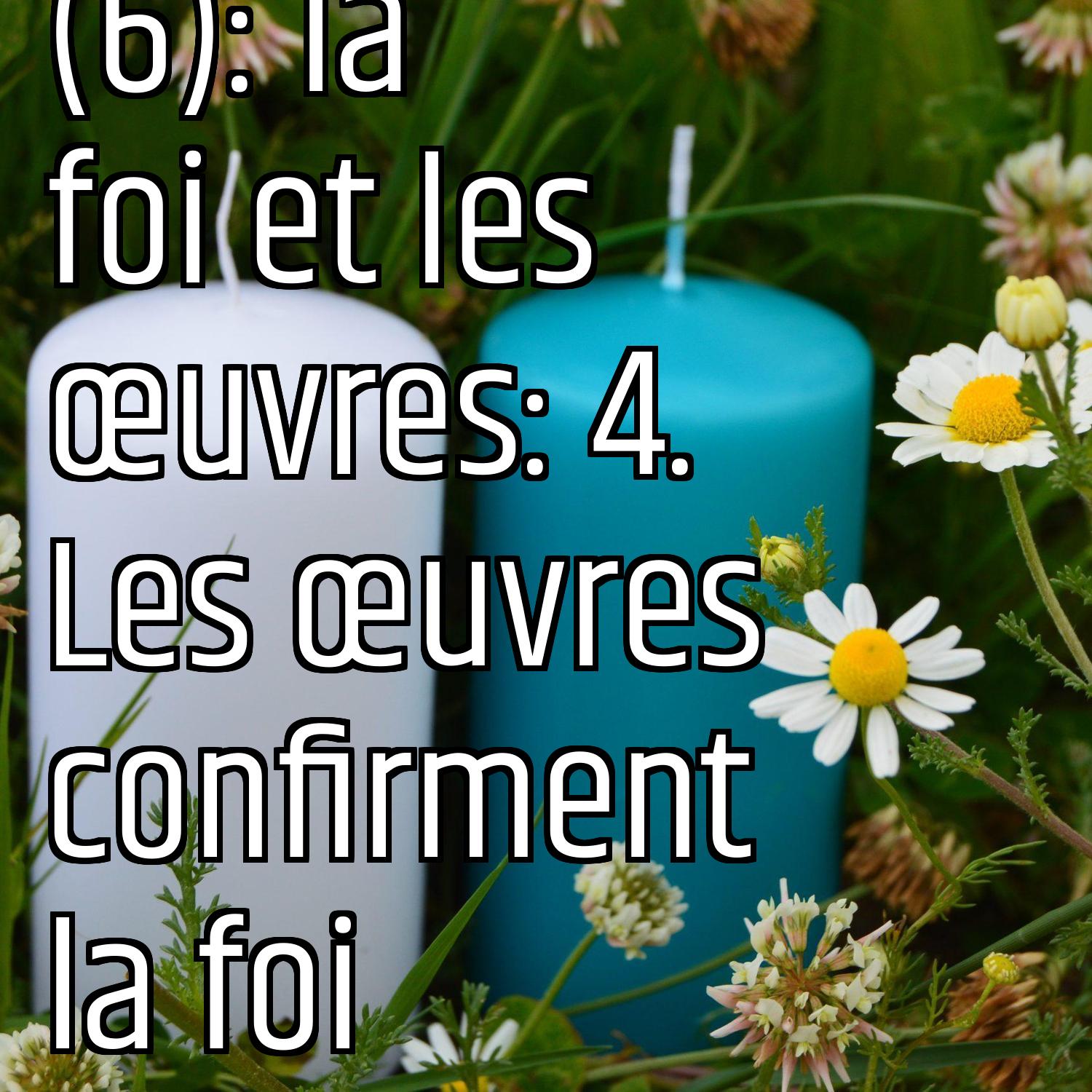 Revenons aux fondamentaux (6): la foi et les œuvres: 4. Les œuvres confirment la foi episode artwork